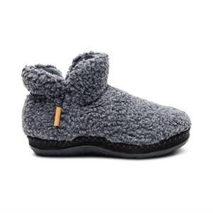 NEW AETREX women's malina arch support slipper in charcoal